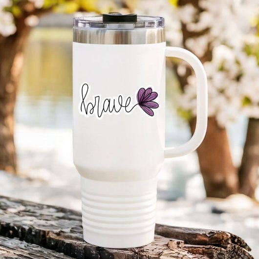 Brave Wordフラワーノートパソコン |ダイカットのシール シール