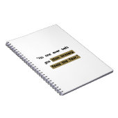 Bravery feels like fear | Motivational quote ノートブック (右側)