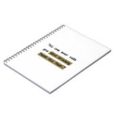 Bravery feels like fear | Motivational quote ノートブック (左側)