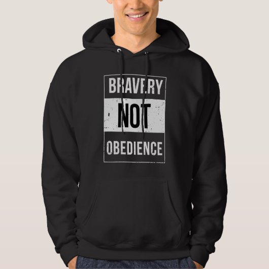 Bravery Not Obedience Advisory パーカ (正面)