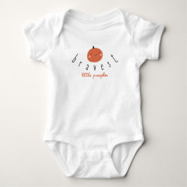 bravest little pumpkin Baby Bodysuit One-Piece ベビーボディスーツ