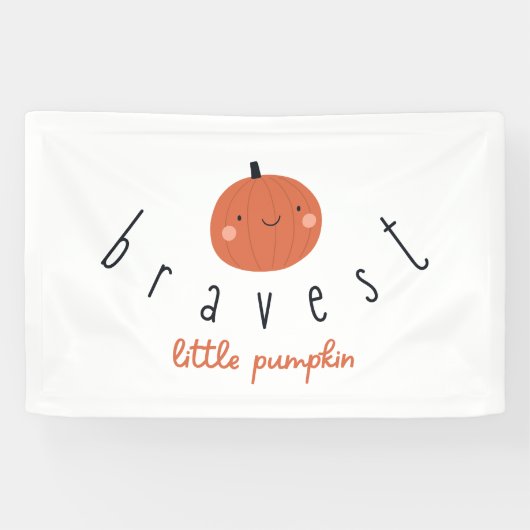 bravest little pumpkin Banner Indoor Large Sign 横断幕 (横)