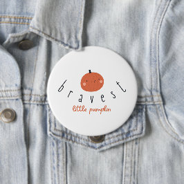 bravest little pumpkin Button childhood cancer  缶バッジ