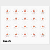 bravest little pumpkin custom name Stickers  ラウンドシール (シート)
