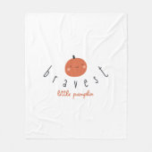 bravest little pumpkin kids Fleece Blanket フリースブランケット (正面)