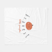 bravest little pumpkin kids Fleece Blanket フリースブランケット (正面(横))