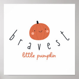 bravest little pumpkin Poster Prints digital  ポスター