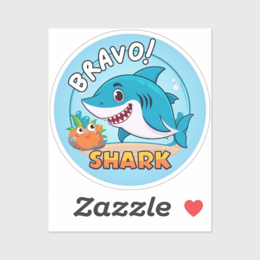 Bravoステッカー、Shark Stickers シール (シート)