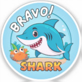 Bravoステッカー、Shark Stickers シール (正面)