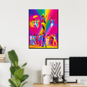 Bravo Dance Poster (pop art) ポスター (ホームオフィス)