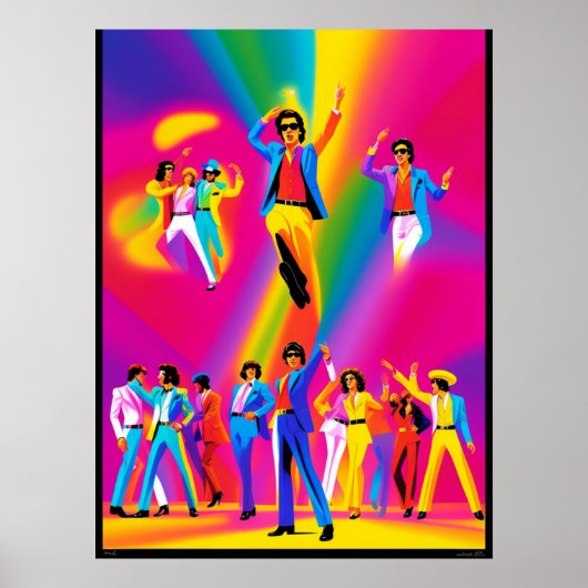 Bravo Dance Poster (pop art) ポスター (正面)