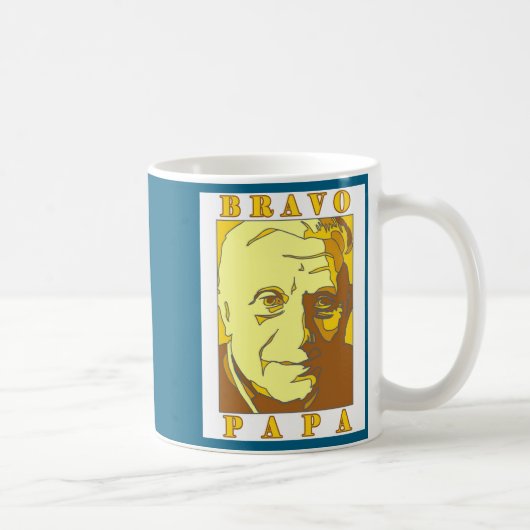 Bravo Papa New Pe Benedict Xvi  コーヒーマグカップ (右)