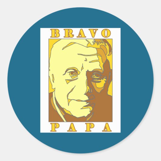 Bravo Papa New Pe Benedict Xvi _1  ラウンドシール (正面)