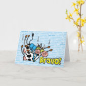 Bravo - skydiveタンデム カード (黄色い花)