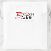 Brazen Addictシール 楕円形シール (バッグ)