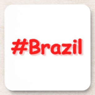 「#Brazil」かわいいデザイン。買今 コースター