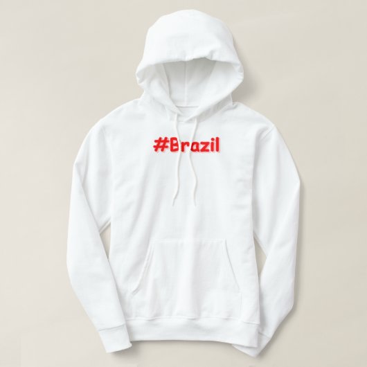 「#Brazil」かわいいデザイン。買今 パーカ (デザイン正面)