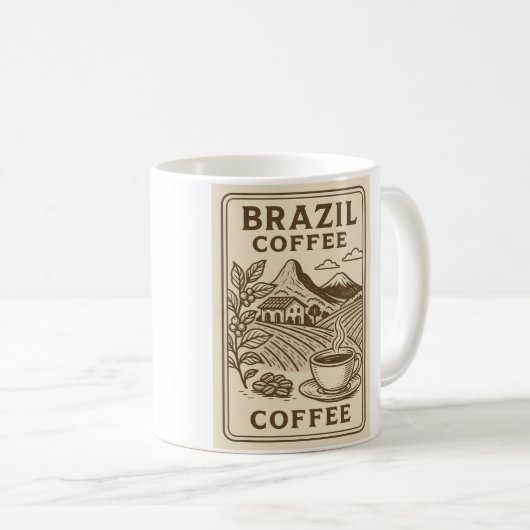 Brazil コーヒーマグカップ (正面右)