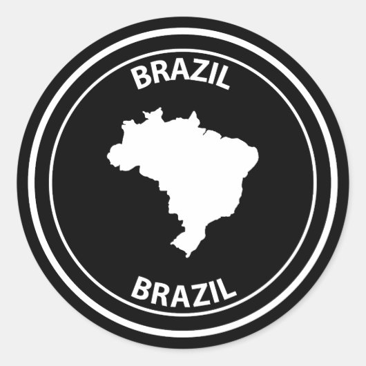 Brazil ラウンドシール (正面)