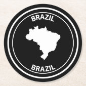 Brazil ラウンドペーパーコースター (正面)