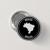 Brazil 缶バッジ (正面&裏面)