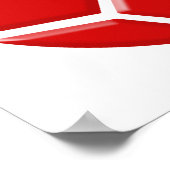 Brazil 2014 World cup Soccer Slovenian flag Slovak ポスター (角)