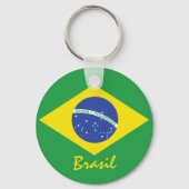 Brazil Flag キーホルダー (正面)
