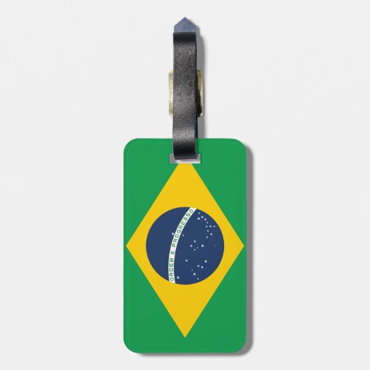 Brazil Flag ラゲッジタグ (裏面縦)
