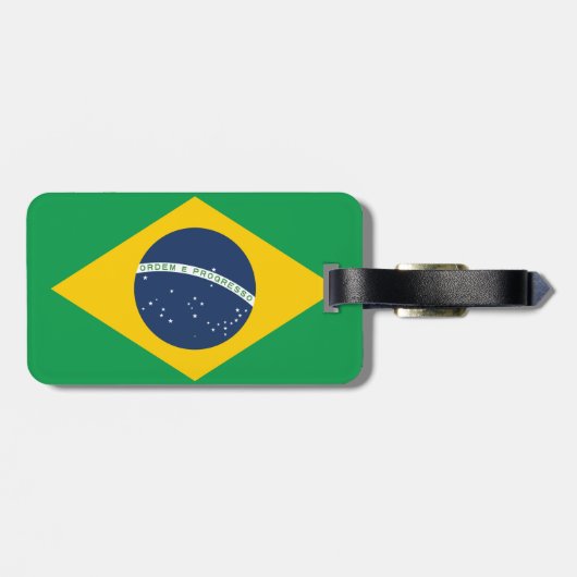 Brazil Flag ラゲッジタグ (裏面横)