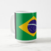 Brazil Flag Coffee Mug コーヒーマグカップ (正面左)