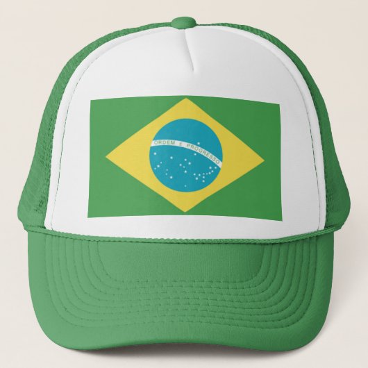 Brazil Flag Hat キャップ (正面)