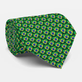 Brazil Flag Hearts Tie ネクタイ (ロール)