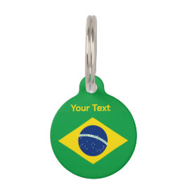 Brazil Flag World Cup 2026 Football Brasil Soccer ペット　ネームタグ