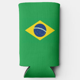 Brazil Flag World Cup 2026 Football Soccer スリム缶クーラー