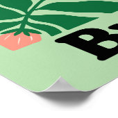 Brazil Flower Market Peach Orchid Tropical ポスター (角)