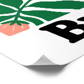 Brazil Flower Market Peach Orchid Tropical ポスター (角)