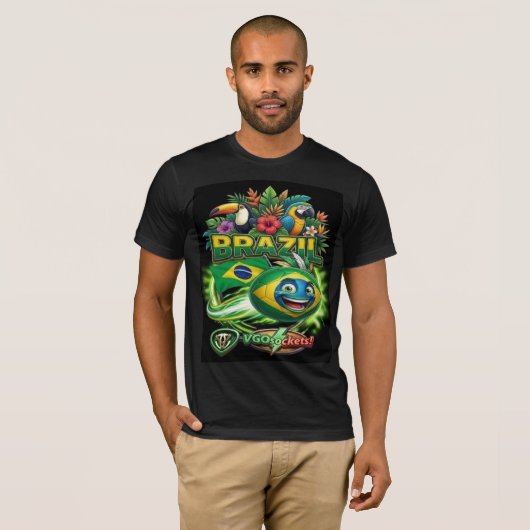 Brazil-GBall01 Tシャツ (正面フル)