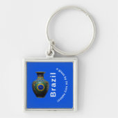 Brazil Giant Nature Mandala - Round Keychain キーホルダー (正面)