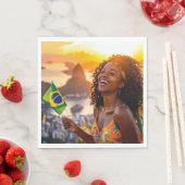 BRAZIL - I LOVE BRAZIL スタンダードランチョンナプキン (インサイチュ)