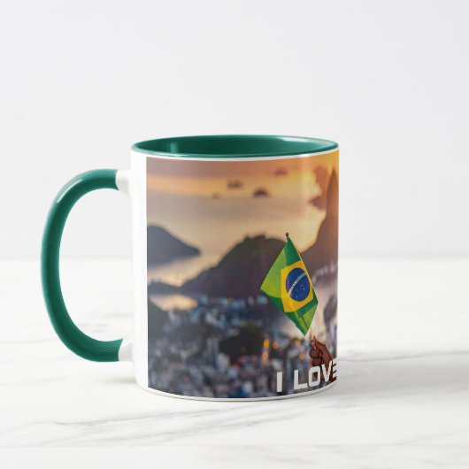 BRAZIL - I LOVE BRAZIL マグカップ (左)