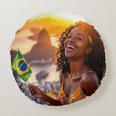 BRAZIL - I LOVE BRAZIL ラウンドクッション (裏面)