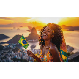 BRAZIL - I LOVE BRAZIL ランバークッション
