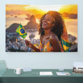 BRAZIL - I LOVE BRAZIL 横断幕 (トレードショー)