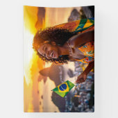 BRAZIL - I LOVE BRAZIL 横断幕 (縦)