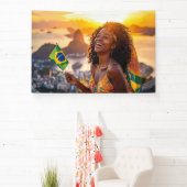 BRAZIL - I LOVE BRAZIL 横断幕 (インサイチュ)