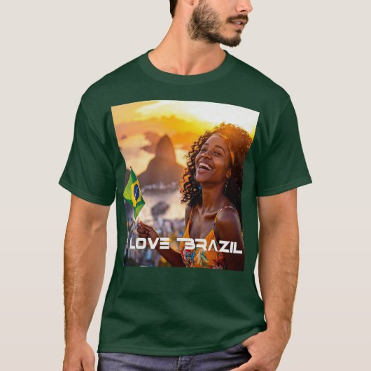BRAZIL - I LOVE BRAZIL Tシャツ (正面)