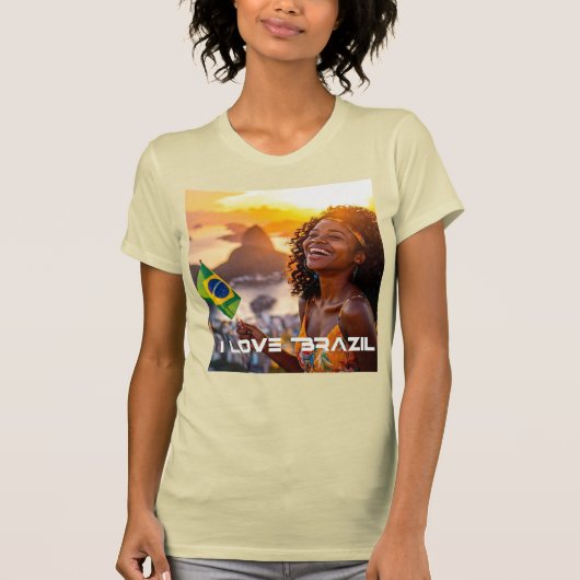 BRAZIL - I LOVE BRAZIL Tシャツ (正面)
