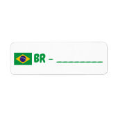 Brazil id postcrossing ラベル (正面)