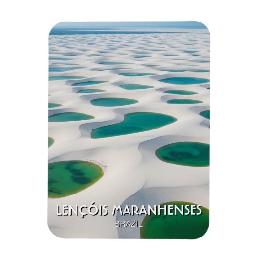 Brazil Lençóis Maranhenses Travel マグネット (縦)