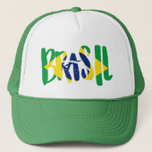 Brazil Logo – Foam Trucker Hat – World Cup 2026 Ed キャップ (正面)